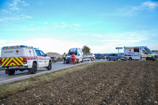 Verkehrsunfall mit Motorroller in Marchtrenk fordert einen Verletzten