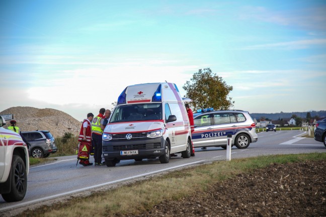 Verkehrsunfall mit Motorroller in Marchtrenk fordert einen Verletzten