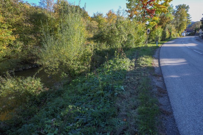 Auto in der Aurach: Verletzter Lenker versteckte sich nach Unfall bei Pinsdorf zu Hause im Keller