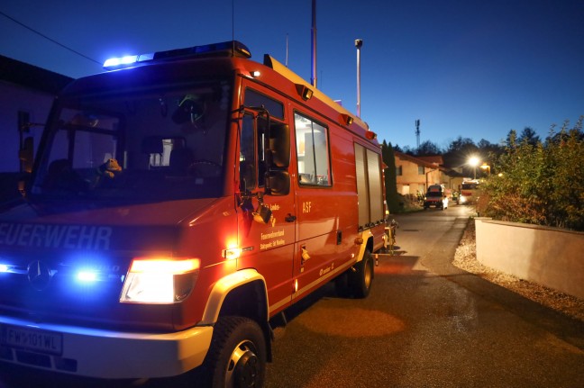 Kellerbrand in einem Einfamilienhaus in Fischlham fhrte zu Einsatz zweier Feuerwehren