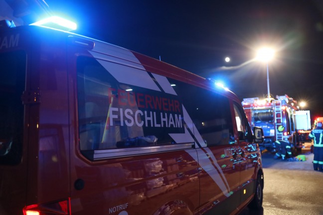 Kellerbrand in einem Einfamilienhaus in Fischlham fhrte zu Einsatz zweier Feuerwehren