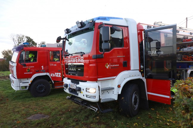 Brand im Hackschnitzelbunker eines landwirtschaftlichen Nebengebudes in Piberbach