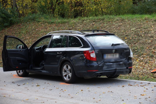 Schwerer Verkehrsunfall mit drei beteiligten PKW in Wartberg an der Krems