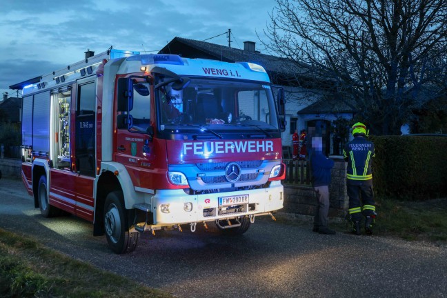 Brand einer Gartenhtte in Weng im Innkreis