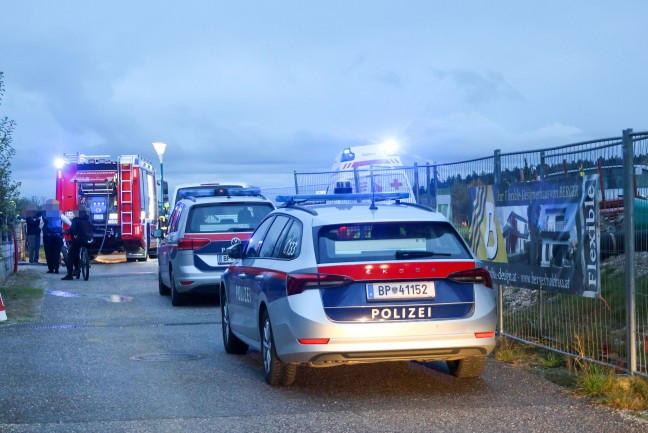 Brand einer Gartenhtte in Weng im Innkreis