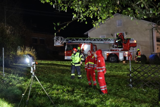 Fnf Feuerwehren bei Brand auf einem Bauernhof in St. Martin im Mhlkreis im Einsatz