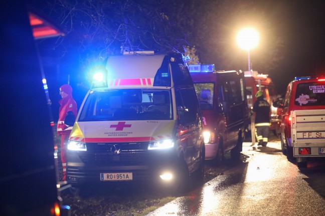 Fnf Feuerwehren bei Brand auf einem Bauernhof in St. Martin im Mhlkreis im Einsatz