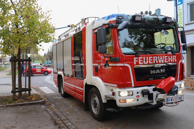 Kreuzungscrash in Wels-Neustadt lste kurzzeitig greren Einsatz aus