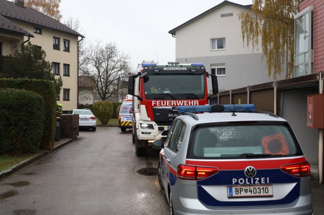 Dringende Trffnung bei alarmierter Personenrettung in Weikirchen an der Traun