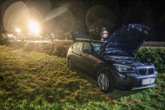 Schwerer Verkehrsunfall mit vier beteiligten PKW auf Rieder Strae in St. Marienkirchen am Hausruck