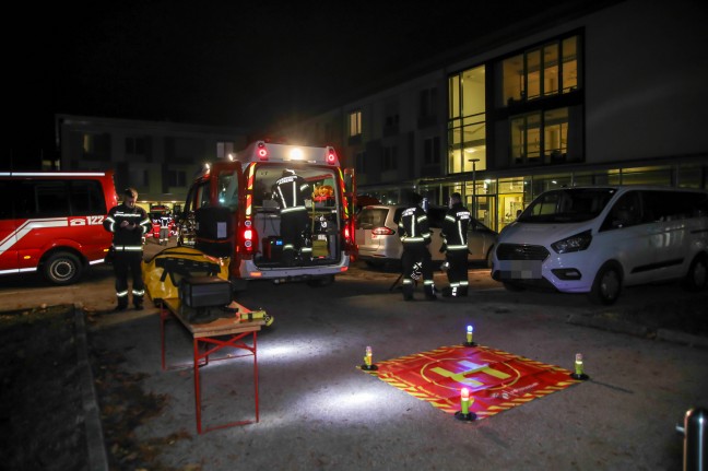 Groe Suchaktion nach abgngiger Person aus Alten- und Pflegeheim in Traun