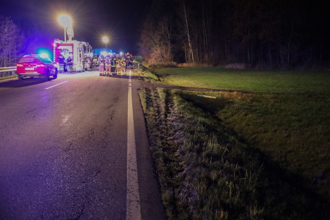 Tdlicher LKW-Unfall auf Innviertler Strae bei Riedau