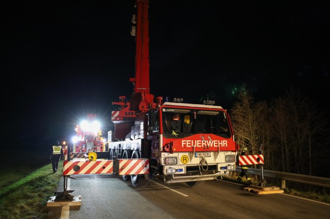 Tdlicher LKW-Unfall auf Innviertler Strae bei Riedau