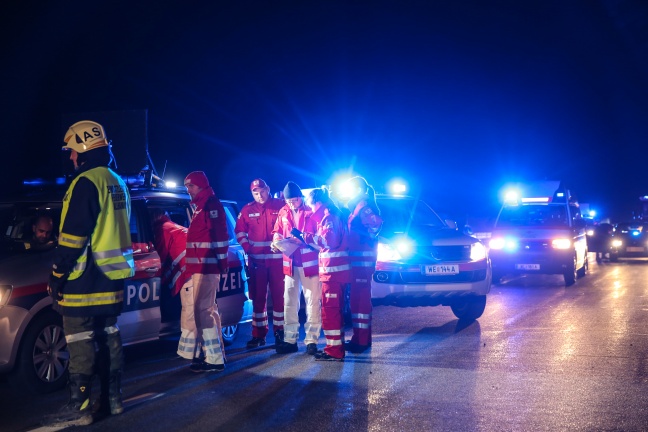 Fahrzeugberschlag auf der Westautobahn endet glimpflich