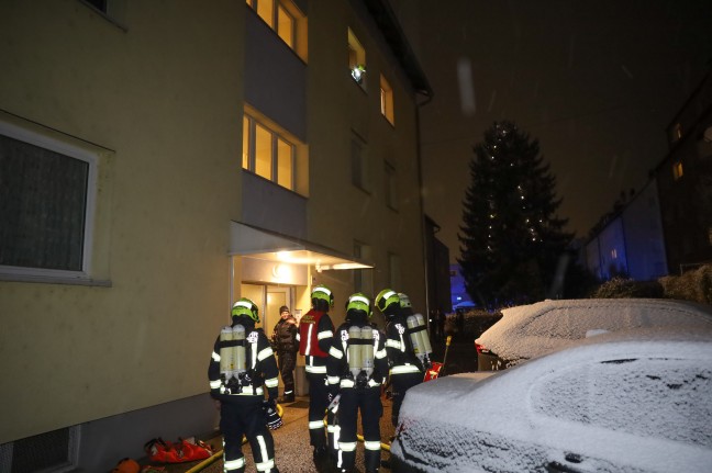 Brand in der Wohnung eines Mehrparteienwohnhauses in Grieskirchen