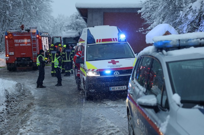 Brand in einem Wohnhaus in Edt bei Lambach fordert einen Verletzten