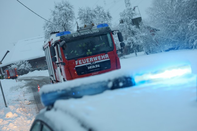 Brand in einem Wohnhaus in Edt bei Lambach fordert einen Verletzten