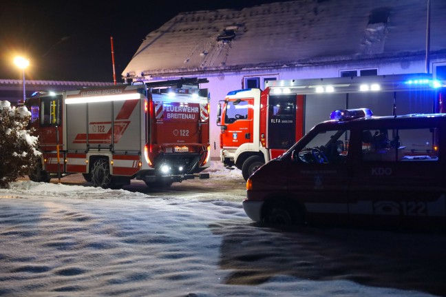 Vier Feuerwehren bei Brand im Heizraum eines Unternehmens in Molln im Einsatz