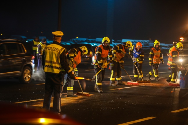 Verkehrsunfall im Abendverkehr in Marchtrenk