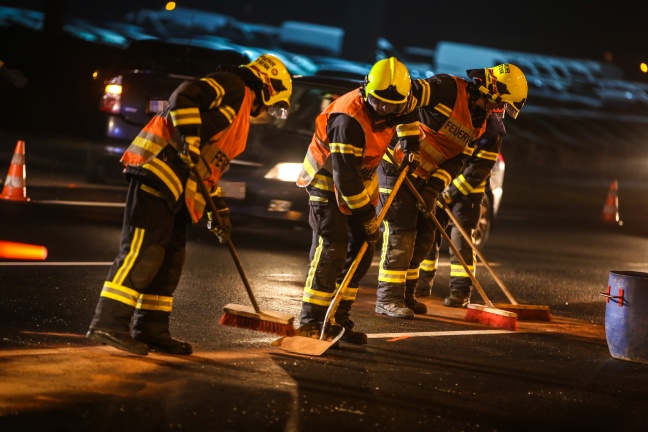 Verkehrsunfall im Abendverkehr in Marchtrenk