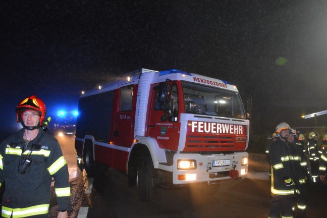 Neun Feuerwehren bei Brand in einem Wohnhaus in St. Veit im Mhlkreis im Einsatz