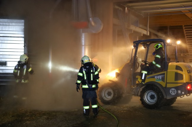 Brand bei einer Heutrocknungsanlage eines Stallgebudes in Hofkirchen an der Trattnach