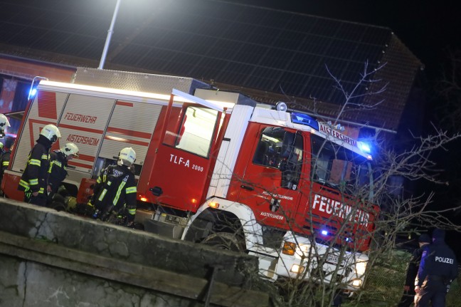 Brand bei einer Heutrocknungsanlage eines Stallgebudes in Hofkirchen an der Trattnach