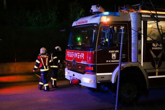 Kellerbrand in Linz-Dornach-Auhof rasch gelscht