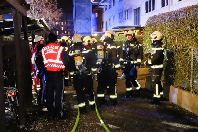 Kellerbrand in Linz-Dornach-Auhof rasch gelscht