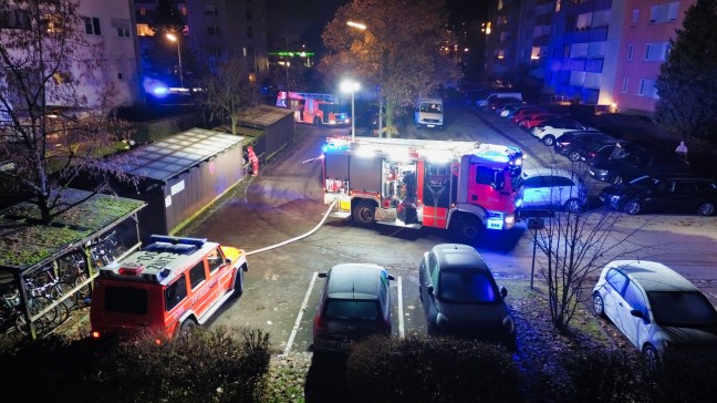 Kellerbrand in Linz-Dornach-Auhof rasch gelscht