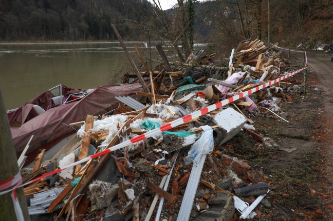 Murenabgang: 500 Jahre altes Haus in Kirchberg ob der Donau von Mure vllig zerstrt