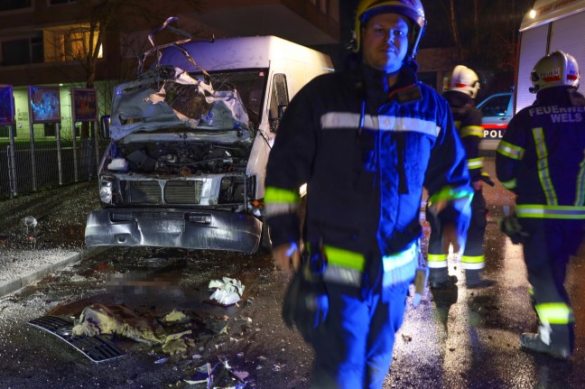 Kastenwagen in Wels-Lichtenegg gesprengt: Polizei sucht nach weiteren Handyvideos aus der Tatnacht