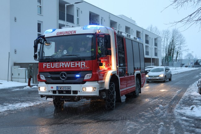 Brand eines Lfters in einer Wohnung eines Mehrparteienwohnhauses in Gmunden