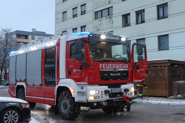 Brand eines Lfters in einer Wohnung eines Mehrparteienwohnhauses in Gmunden