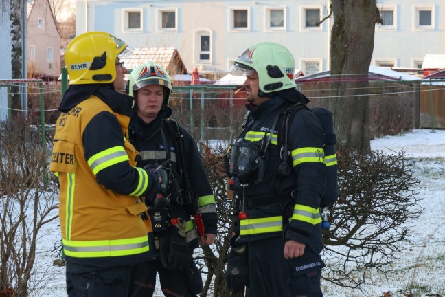 Brand einer Wohnung in einem Mehrparteienwohnhaus in Wels-Vogelweide