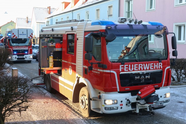 Brand einer Wohnung in einem Mehrparteienwohnhaus in Wels-Vogelweide