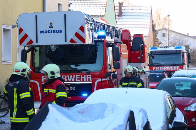 Brand einer Wohnung in einem Mehrparteienwohnhaus in Wels-Vogelweide