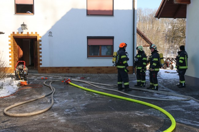 Kchenbrand in einem Wohnhaus in Pram sorgte fr Einsatz der Feuerwehr