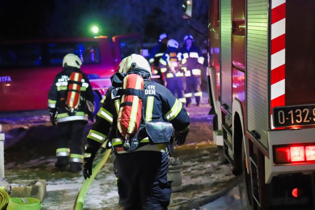 Fnf Feuerwehren zu Wohnhausbrand nach Bad Leonfelden alarmiert