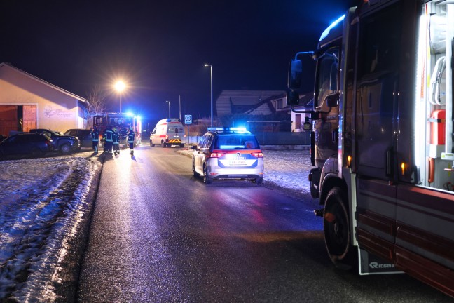 Brand in einem Zimmer auf einem Bauernhof in Stadl-Paura