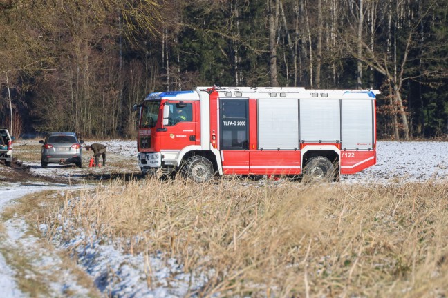 Zwei Feuerwehren bei Traktorbrand in Edt bei Lambach im Einsatz