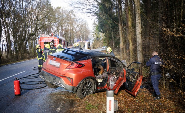 Autolenker (56) erlag nach schwerem Unfall in berackern im Krankenhaus seinen Verletzungen