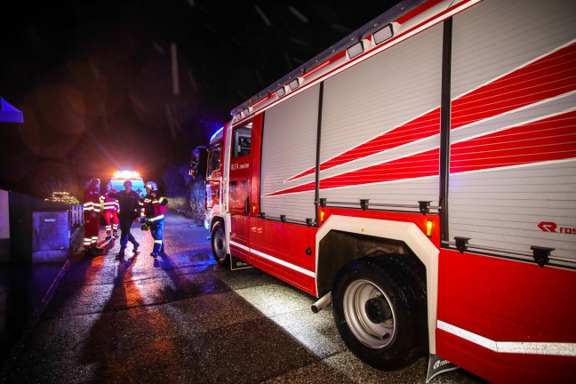 Saunabrand in Marchtrenk noch vor Eintreffen der Feuerwehren bereits gelscht