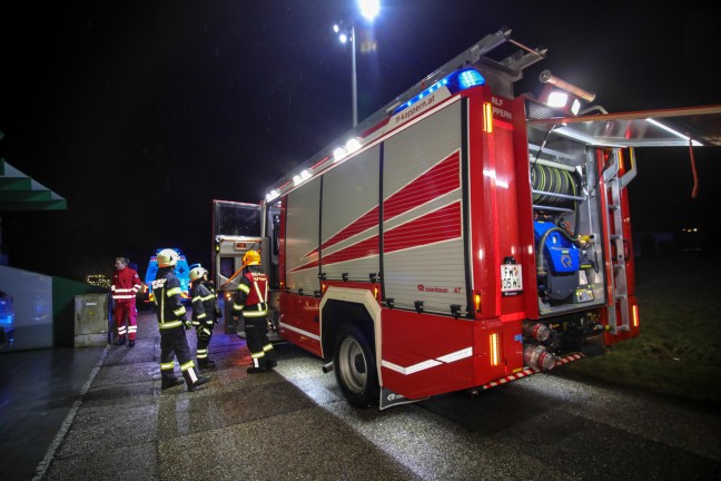 Saunabrand in Marchtrenk noch vor Eintreffen der Feuerwehren bereits gelscht