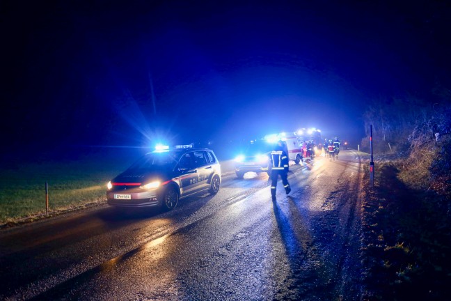 Frontalkollision zweier PKW in Braunau am Inn fordert zwei Verletzte