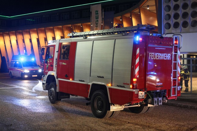 Glimmbrand bei Unternehmen in Grieskirchen sorgte fr Einsatz zweier Feuerwehren