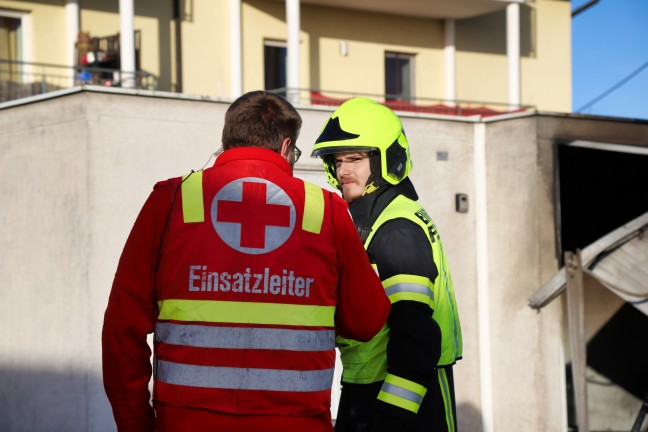 Garagenbrand in Mauthausen rasch gelscht