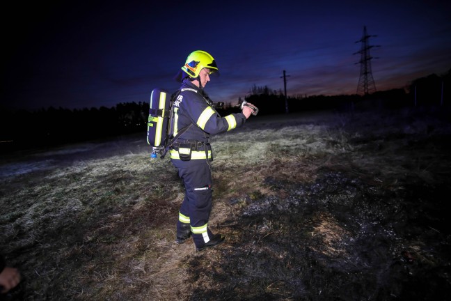 Bereits erloschener Feldbrand sorgte fr Einsatz der Feuerwehr in Marchtrenk