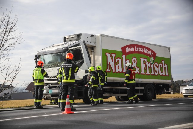 Kleinbrand in einer LKW-Fahrerkabine sorgte fr Einsatz zweier Feuerwehren in Marchtrenk