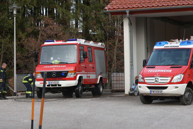 Personenrettung nach Forstunfall in einem Waldstck in Geboltskirchen